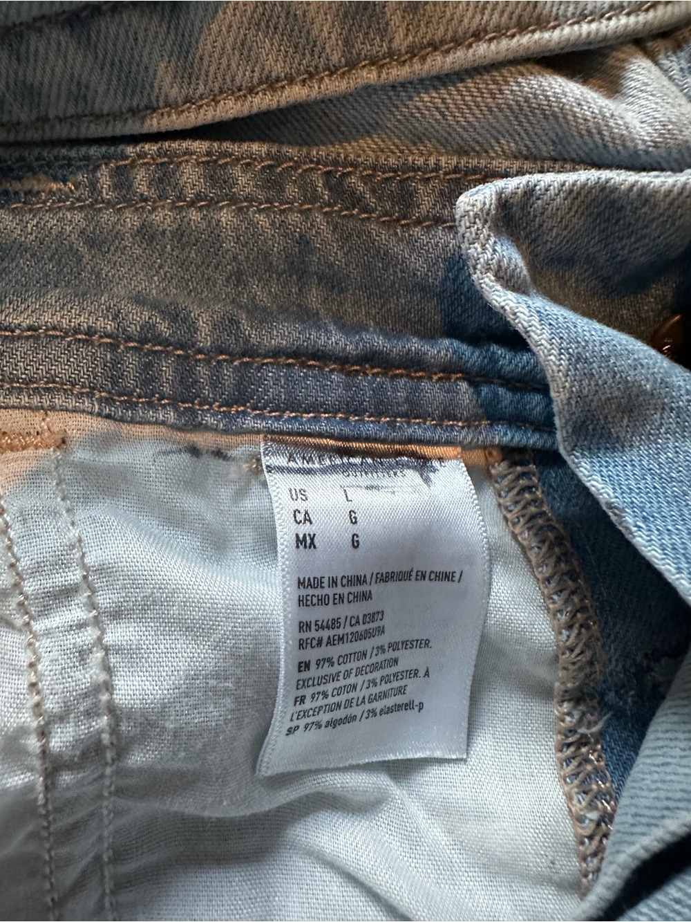 American Eagle Outfitters Light Wash Distressed Denim Overalls - Picture 13 of 13